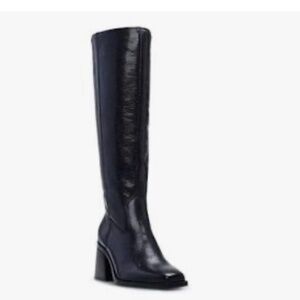 Vince Camuto Sangeti Black Heeled Boots Wide Calf